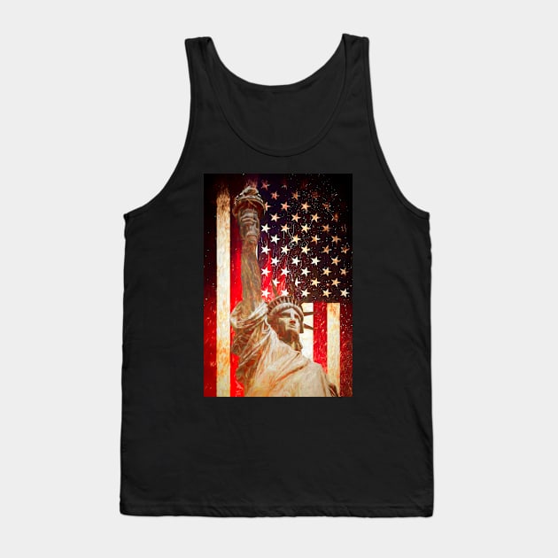 Lady Liberty by Brian Vegas Tank Top by BrianVegas